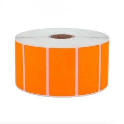 Étiquette adhésive 57 x 32 mm thermique TOP couleur orange