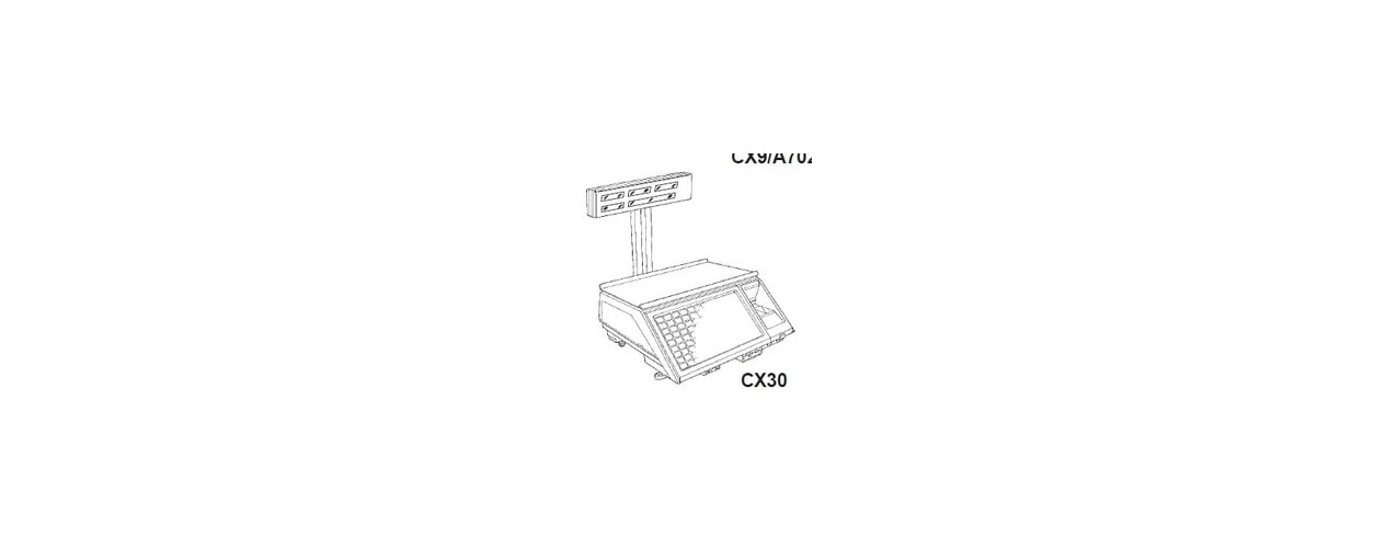 Bobines, rouleaux et etiquettes thermiques pour balance Berkel CX 30